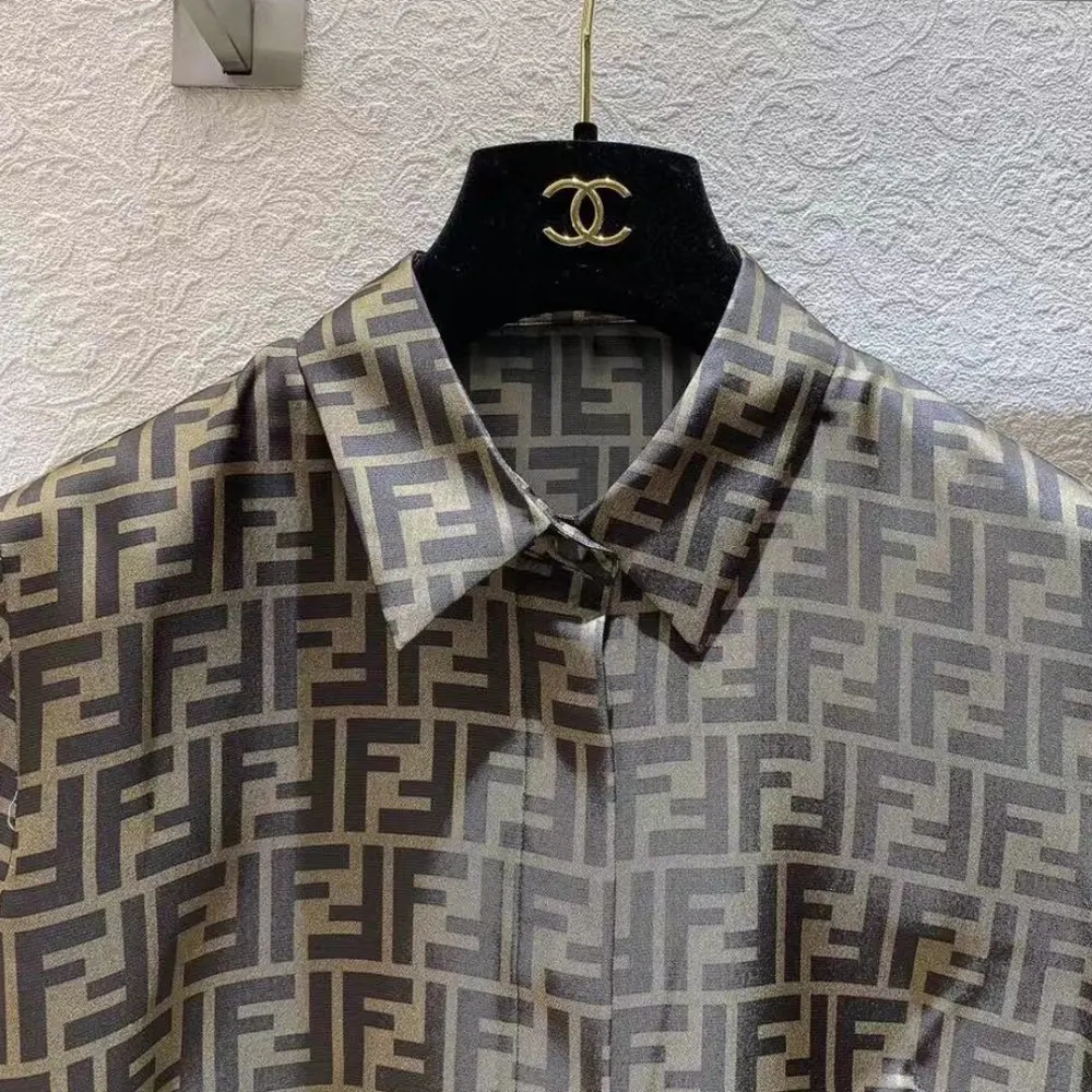 Fendi Women Brown FF Twill Top - image 4