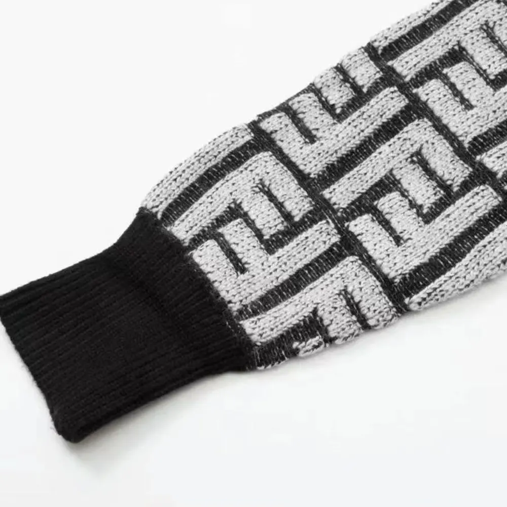 Fendi Men Cardigan Black FF Cashmere Cardigan - image 8