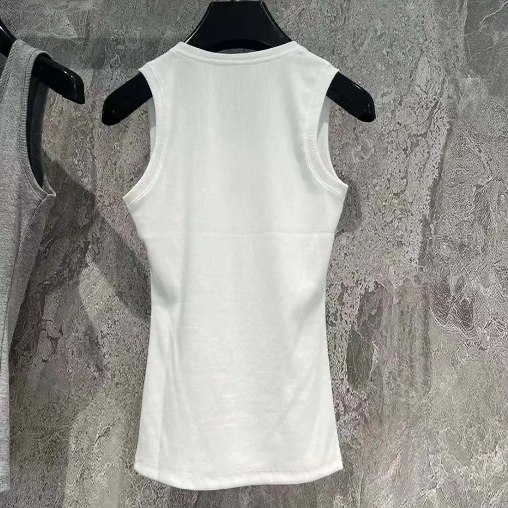 Side profile showing relaxed fit of Loewe Women Anagram Tank Top