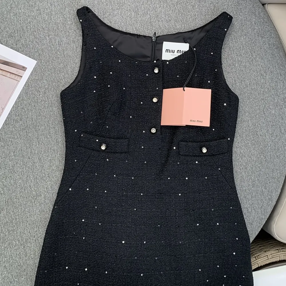Miu Miu Women Sequined Bouclé Mini-dress MF5216_135O_F0002_S_OOO - image 5