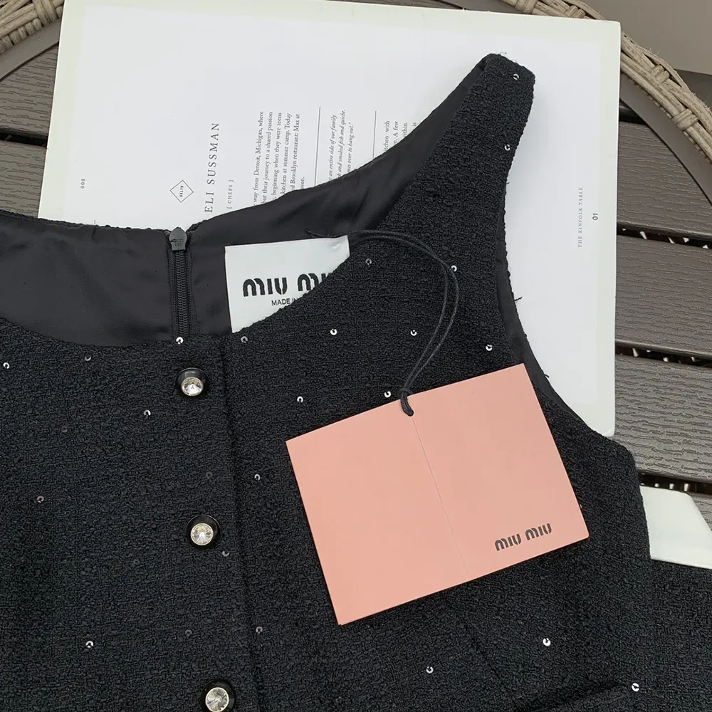 Miu Miu Women Sequined Bouclé Mini-dress MF5216_135O_F0002_S_OOO - image 6