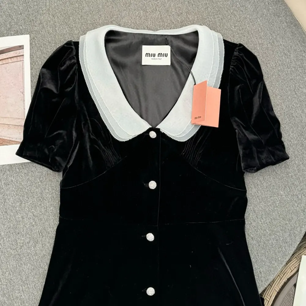 Miu Miu Women Velvet Minidress MF5217_10BA_F0002_S_OOO - image 7