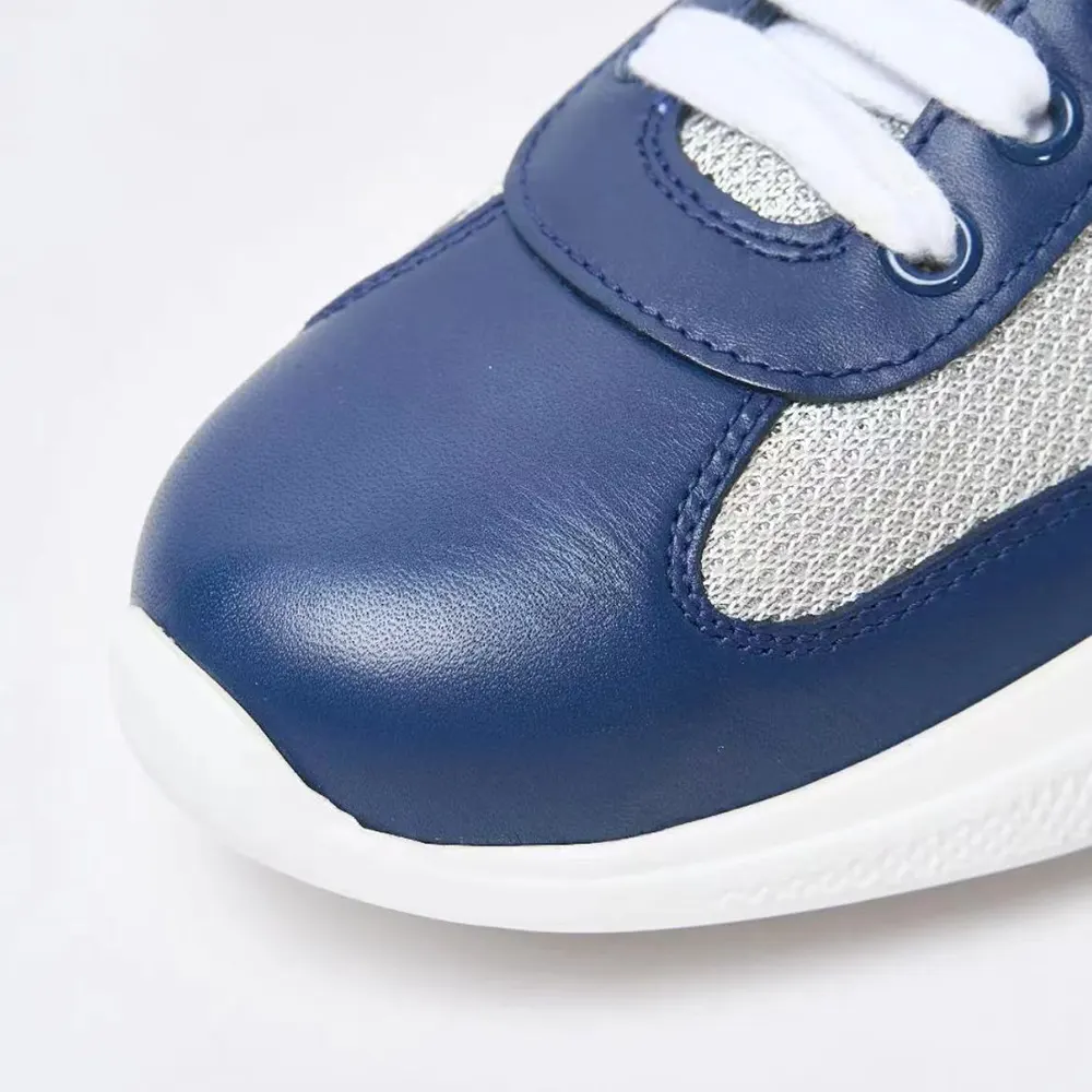 Prada Unisex America’s Cup Soft Rubber and Bike Fabric Sneakers-Blue - image 6