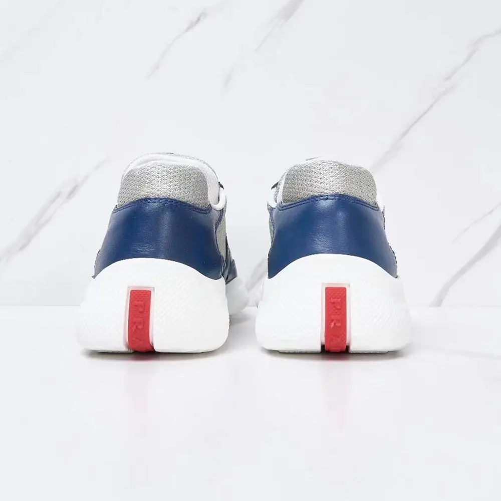 Prada Unisex America’s Cup Soft Rubber and Bike Fabric Sneakers-Blue - image 5
