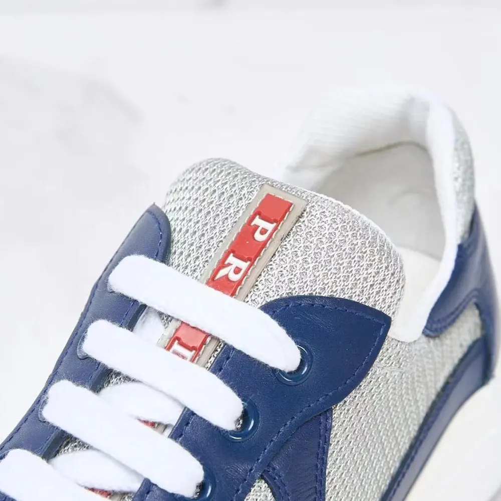 Prada Unisex America’s Cup Soft Rubber and Bike Fabric Sneakers-Blue - image 7