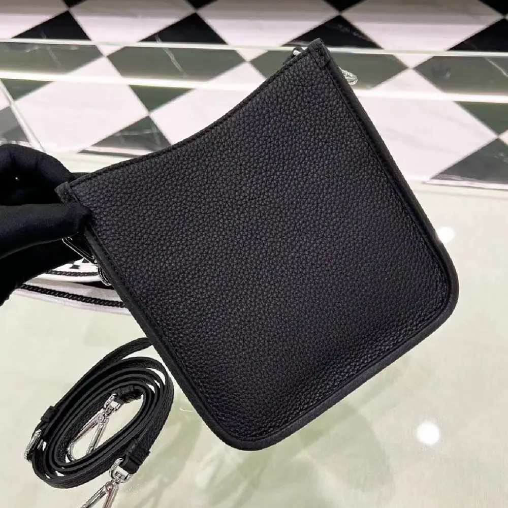 Prada Unisex Leather Mini Shoulder Bag-Black - image 5