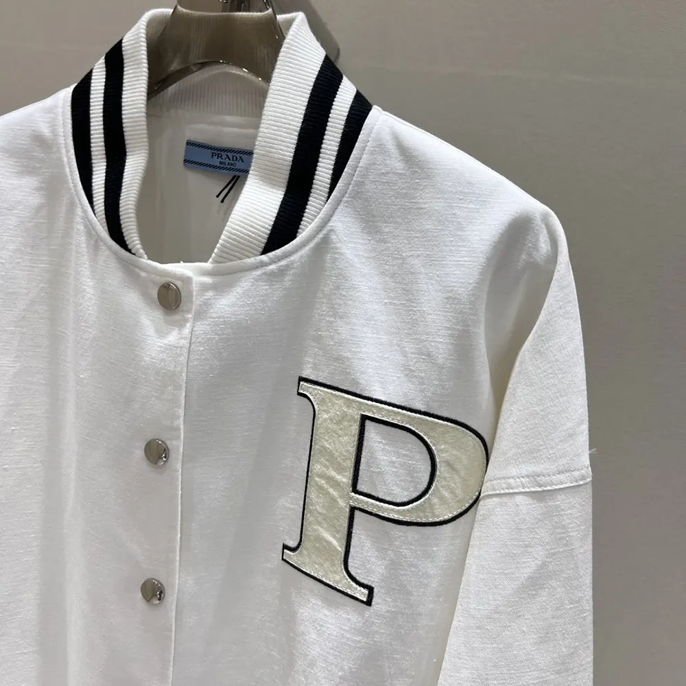 Prada Men Kid Mohair Bomber Jacket with Patches - image 5