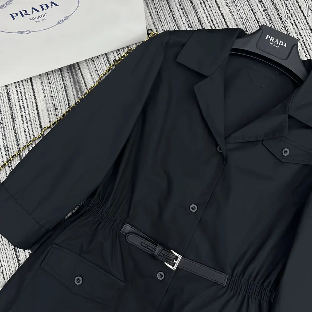 Prada Women Poplin Mini-dress P3N15E_1XV2_F0002_S_OOO - image 8