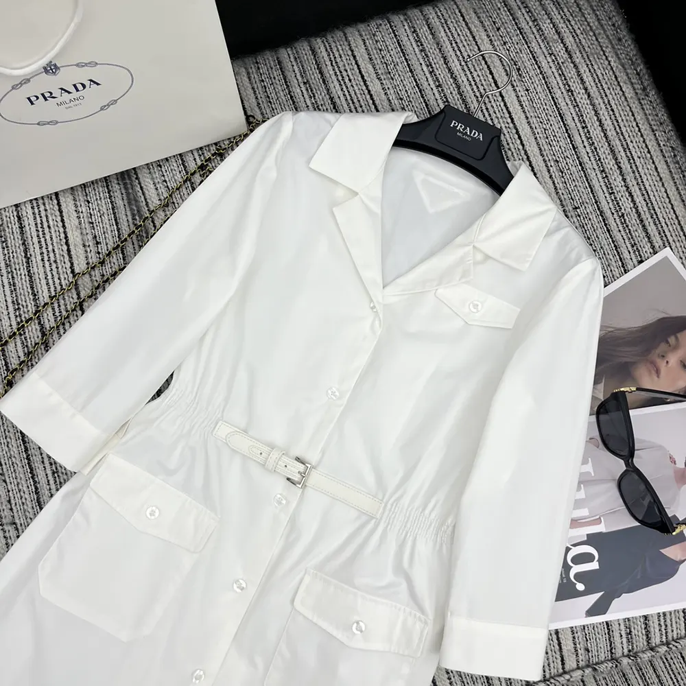 Prada Women Poplin Mini-dress P3N15E_1XV2_F0009_S_OOO - image 4