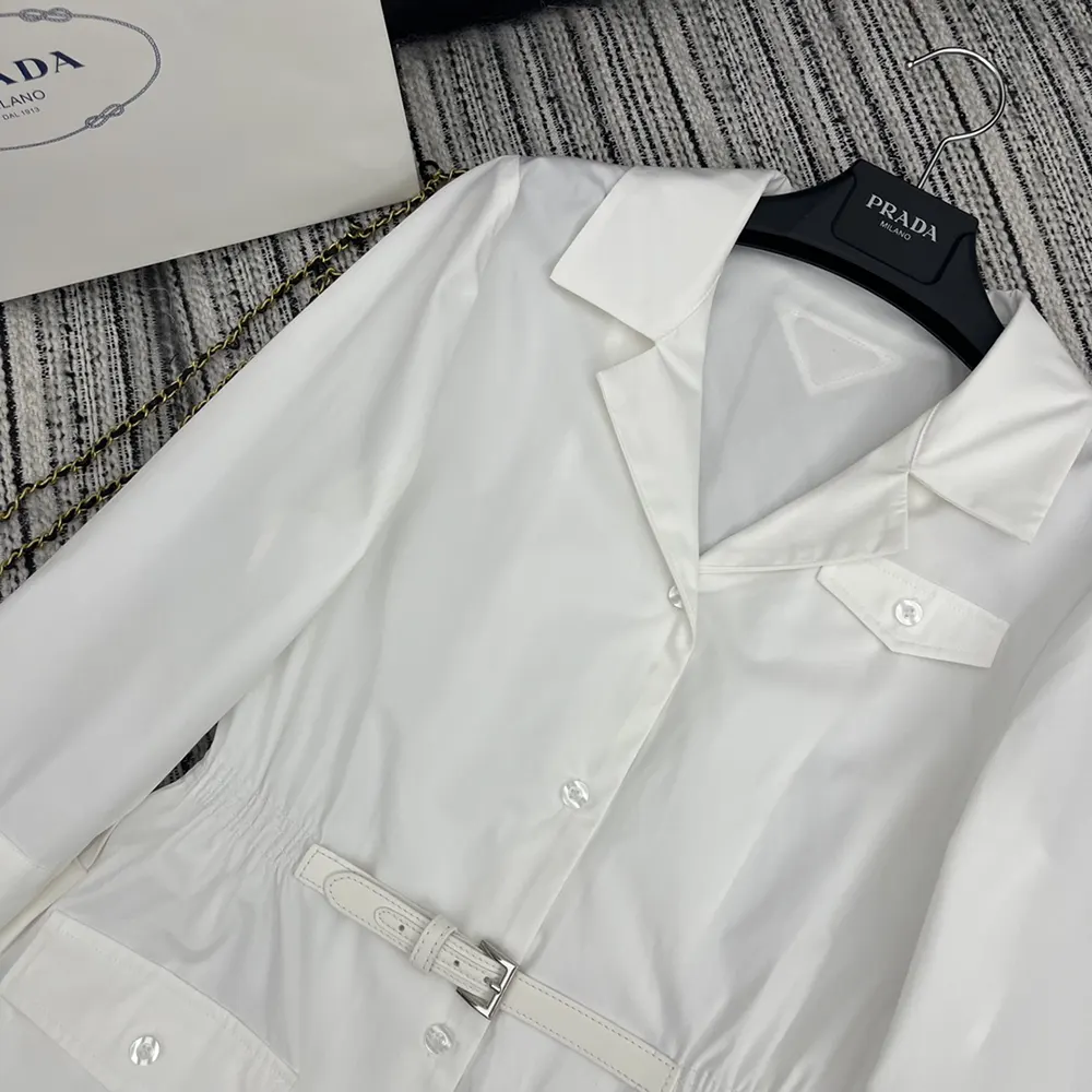 Prada Women Poplin Mini-dress P3N15E_1XV2_F0009_S_OOO - image 5