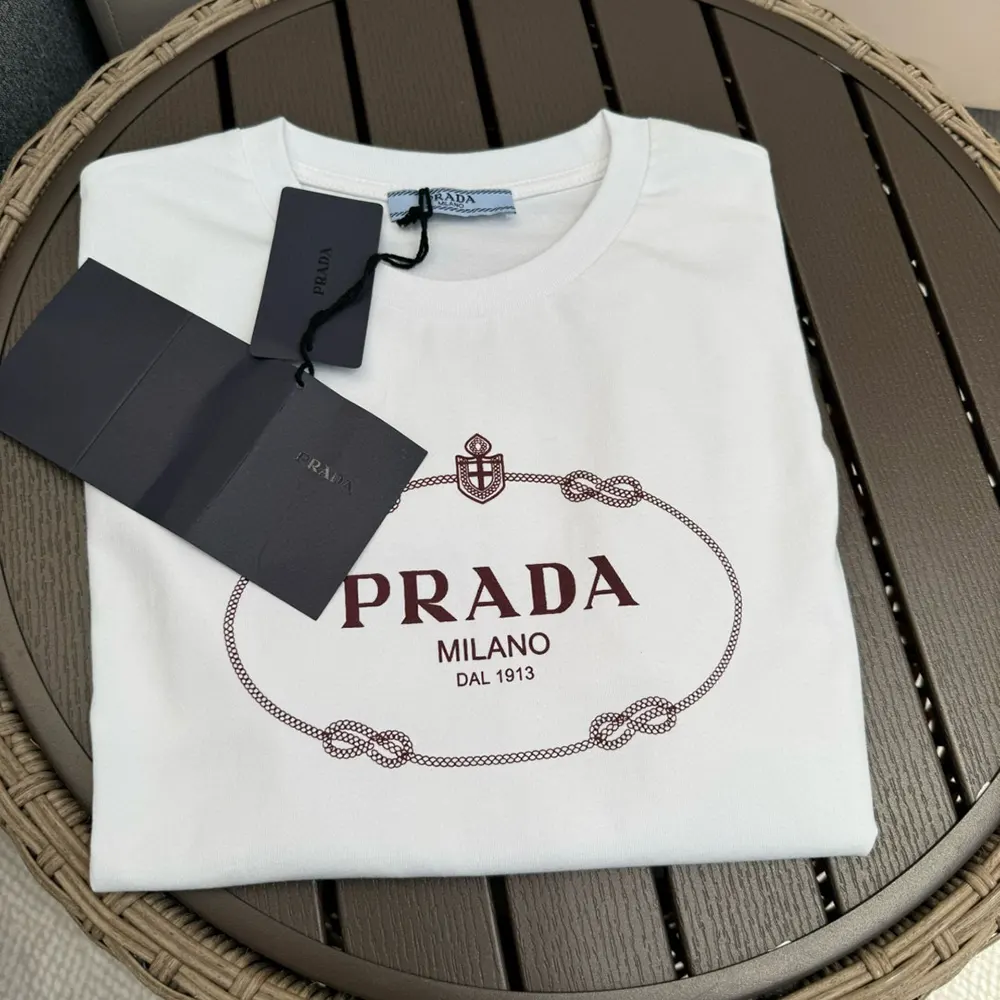 Prada Women Printed Jersey T-shirt in Ivory 3549B_15D3_F0XPE - image 5
