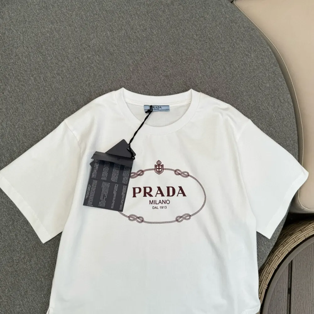 Prada Women Printed Jersey T-shirt in Ivory 3549B_15D3_F0XPE - image 4