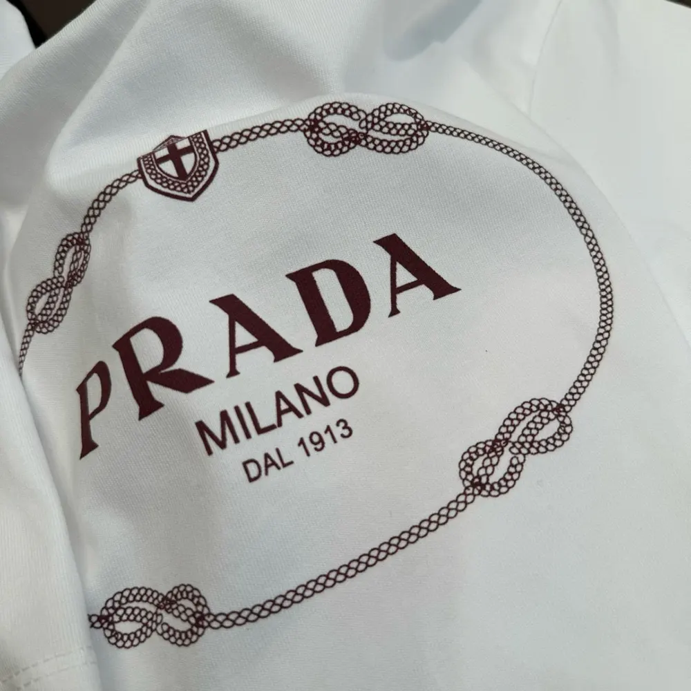 Prada Women Printed Jersey T-shirt in Ivory 3549B_15D3_F0XPE - image 6