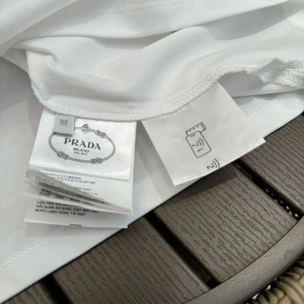 Prada Women Printed Jersey T-shirt in Ivory 3549B_15D3_F0XPE - image 8