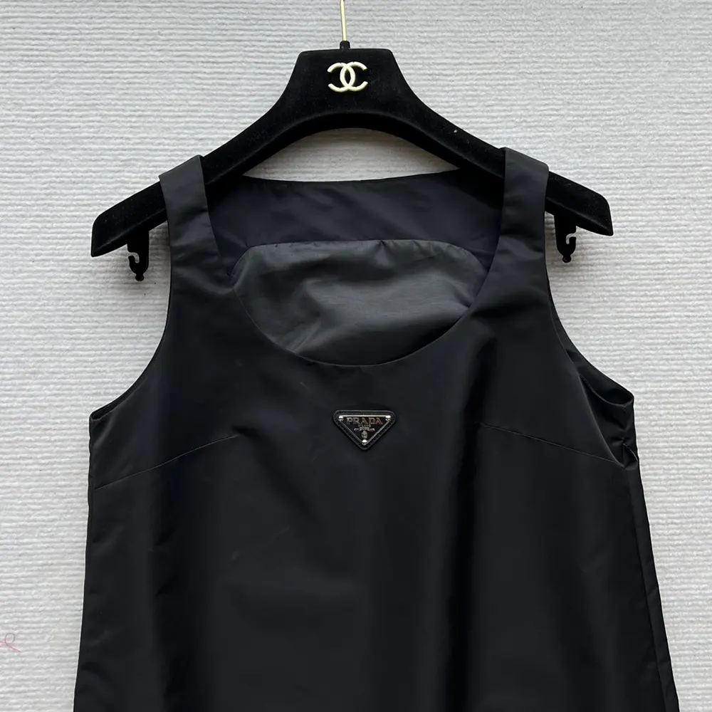Prada Women Sleeveless Re-Nylon Dress 230715_1WQ8_F0002_S_OOO - image 6