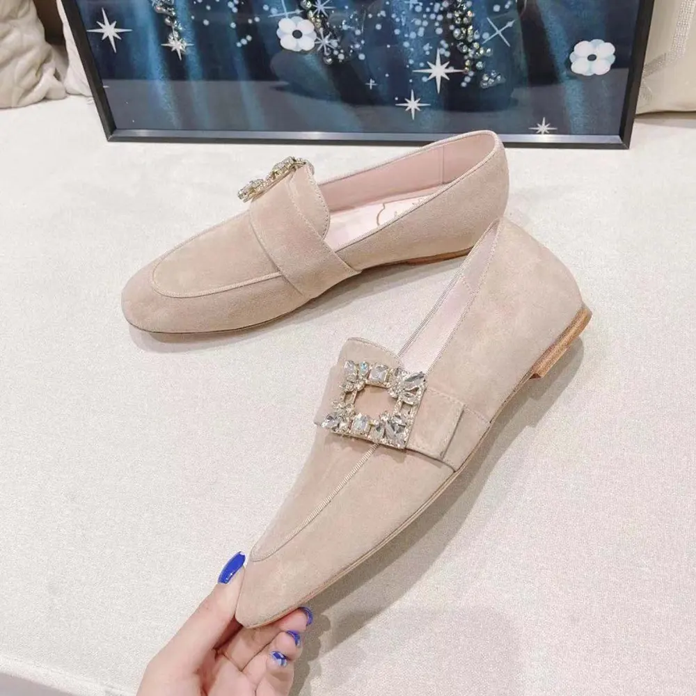 Roger Vivier Women Mini Broche Vivier Strass Buckle Babies Ballerinas - image 6