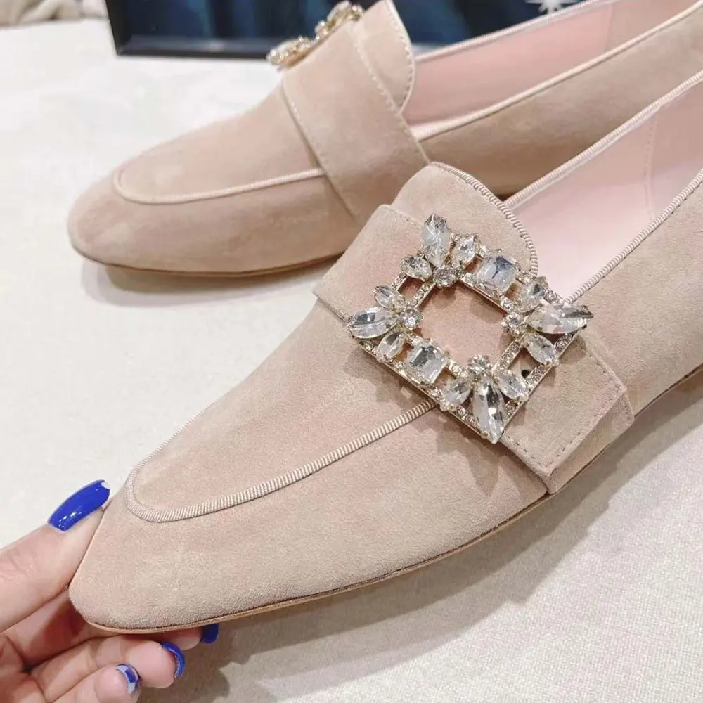 Roger Vivier Women Mini Broche Vivier Strass Buckle Babies Ballerinas - image 7