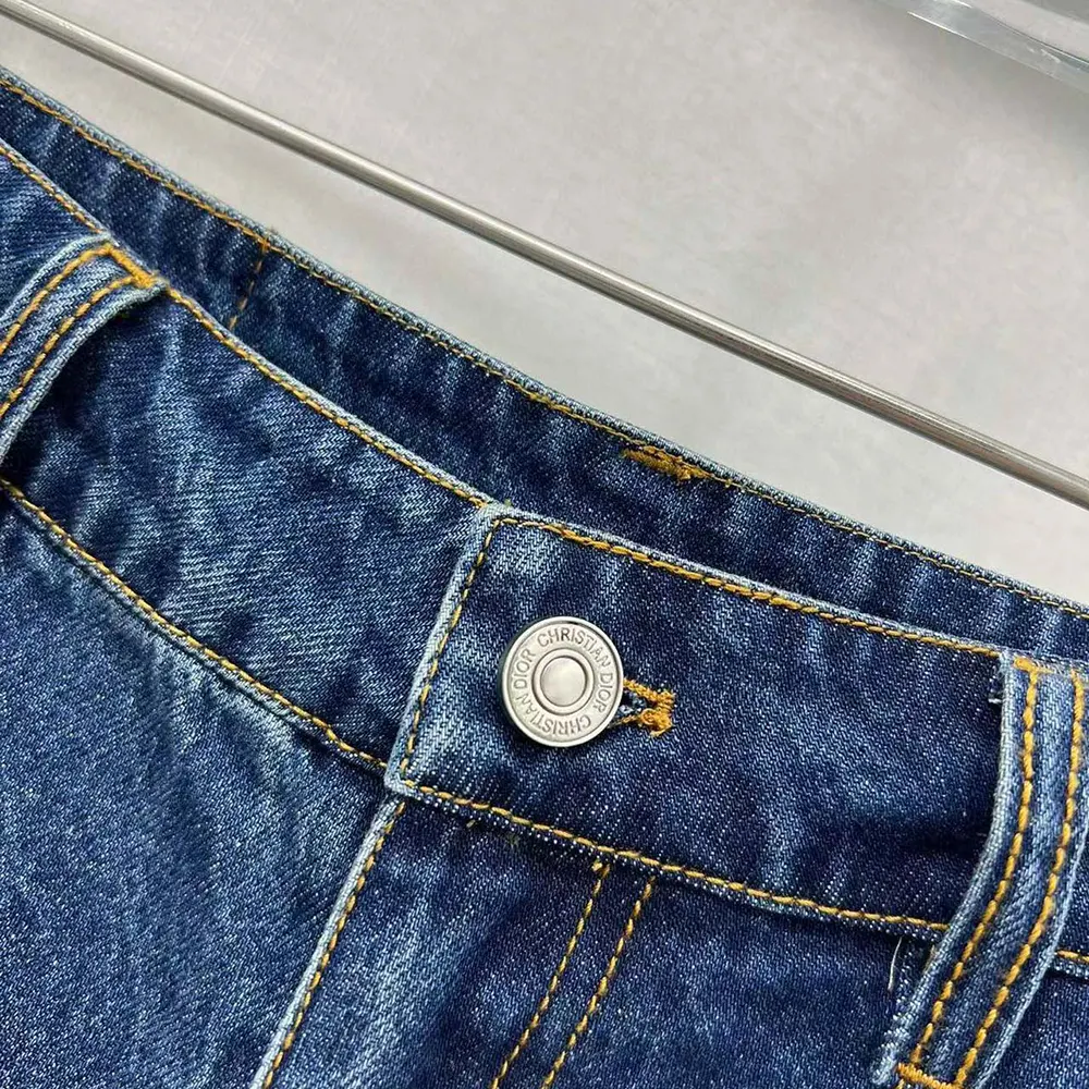 Dior Women Shorts Blue Stonewashed Cotton Denim - image 4