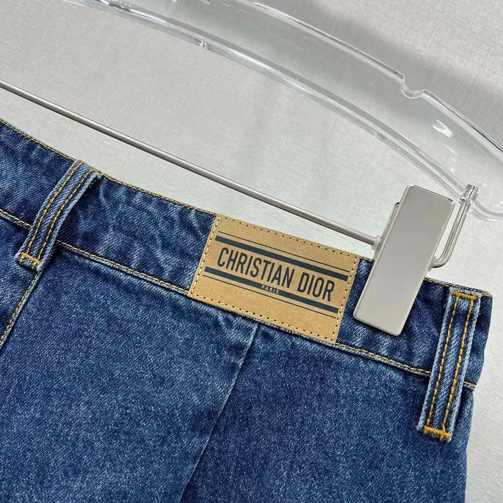 Dior Women Shorts Blue Stonewashed Cotton Denim - image 5