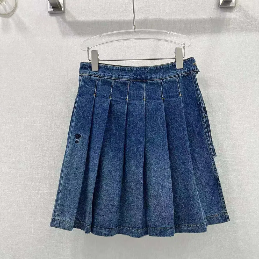 Close-up of integrated shorts and wrap closure on Dior Women Wrap Miniskirt
