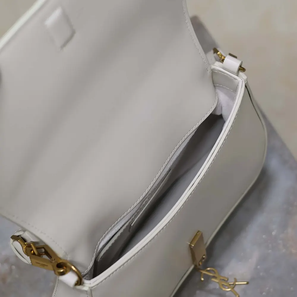 Saint Laurent YSL Women Voltaire Top Handle in Box Saint Laurent-White - image 10
