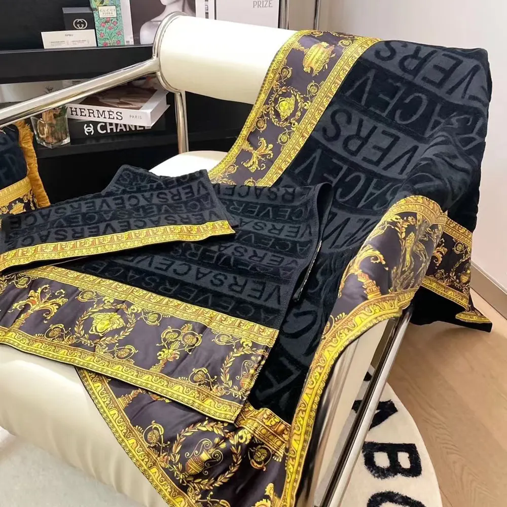 Versace I Love Baroque Beach Towel in the Cotton - image 7