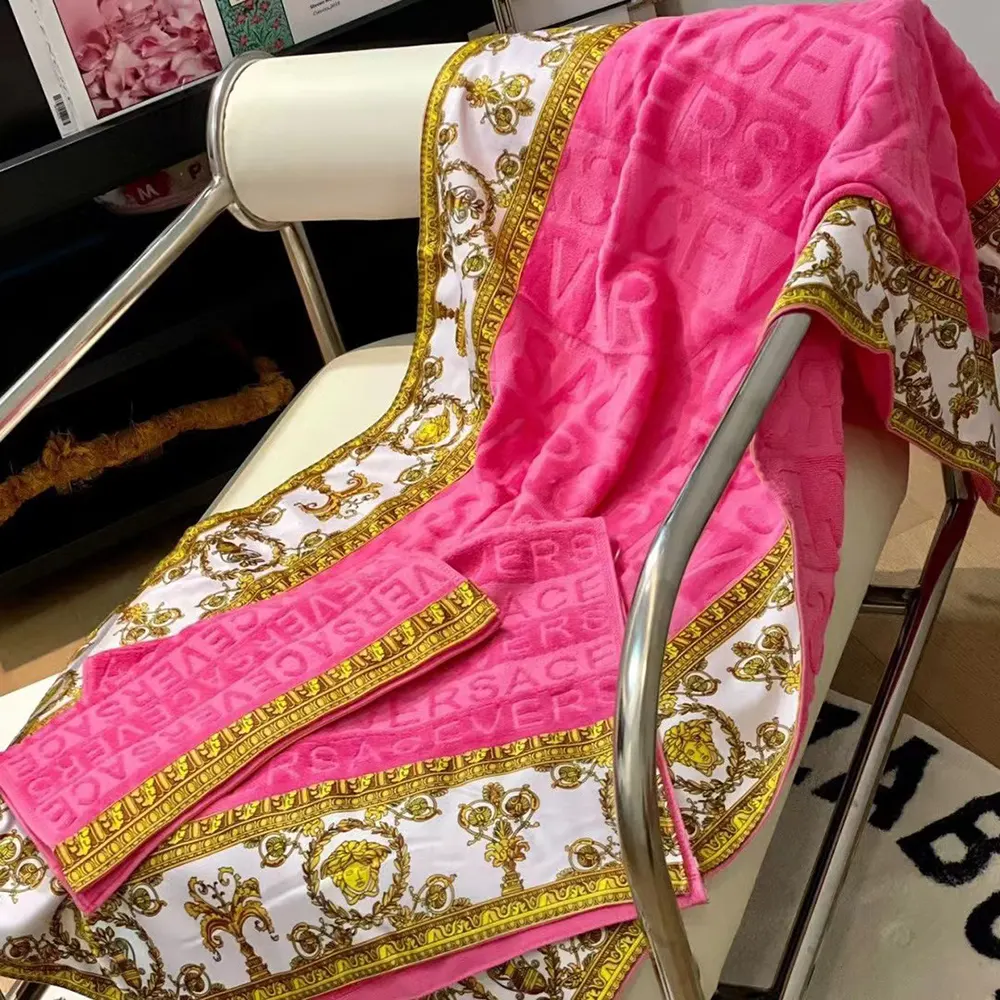 Versace I Love Baroque Beach Towel in the Cotton - image 6