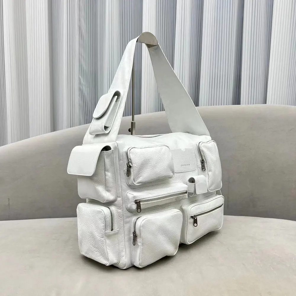 Balenciaga Women Superbusy Large Sling Bag in White - image 4