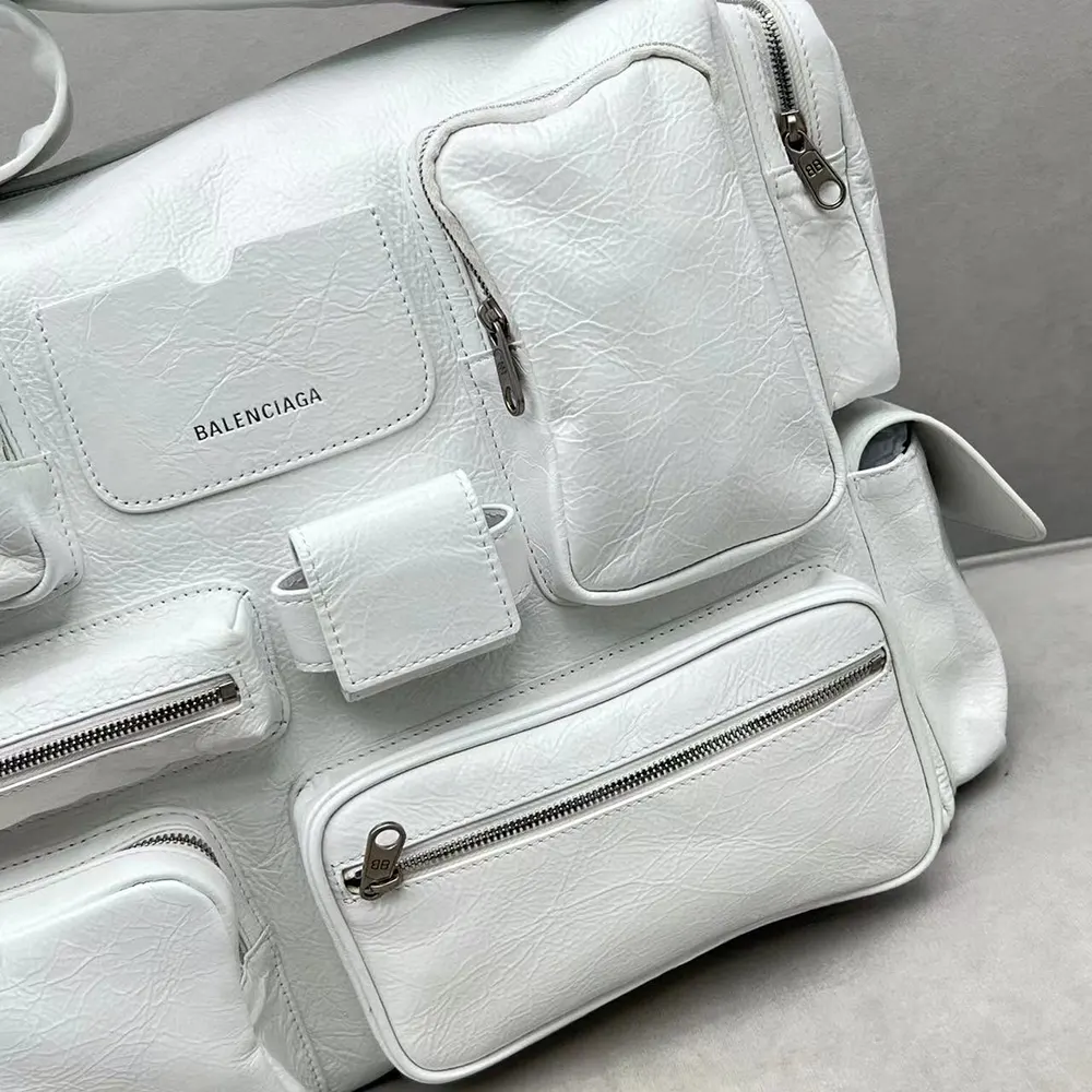 Balenciaga Women Superbusy Large Sling Bag in White - image 7