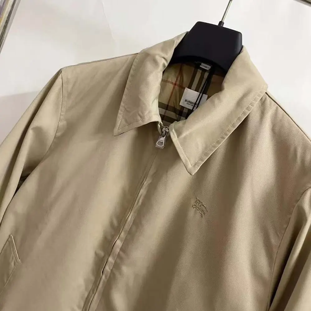 Burberry Men Gabardine Harrington Jacket - image 4