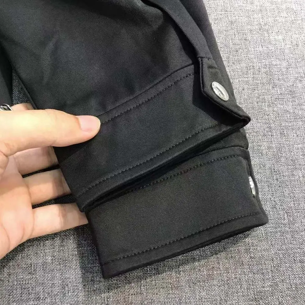 Burberry Men Gabardine Harrington Jacket-Black - image 6