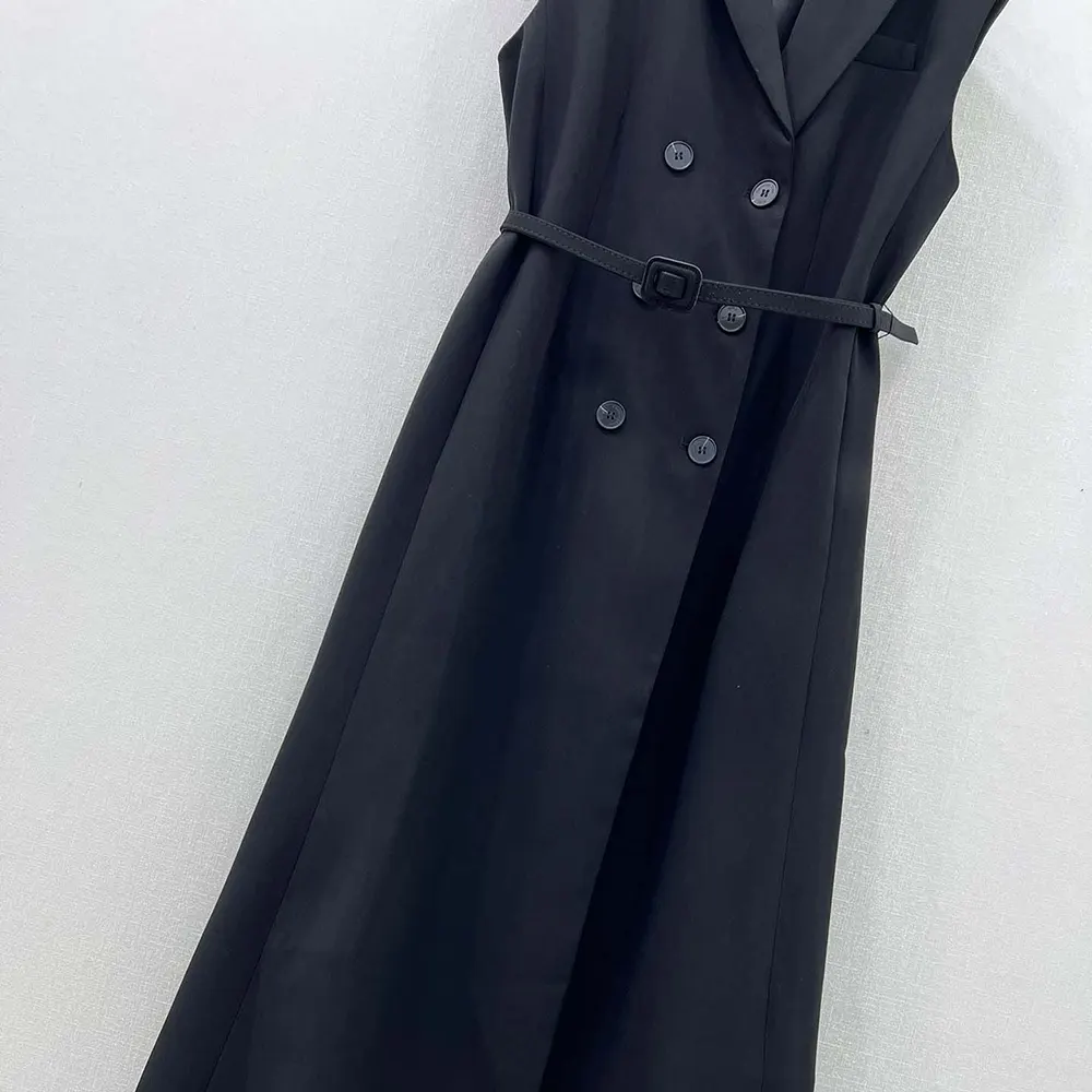 Dior Women Mid-Length Blazer Dress Black Virgin Wool and Cotton Bouclé - image 7