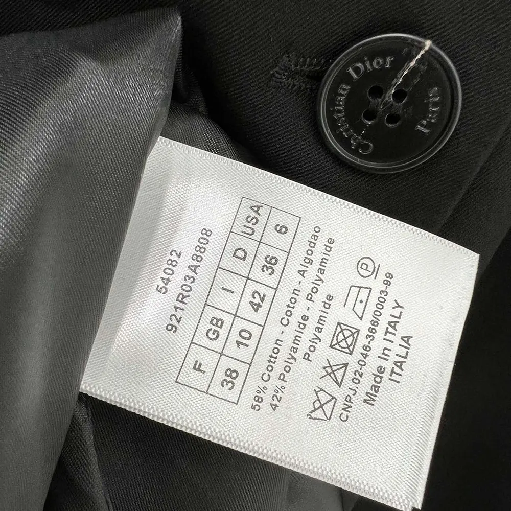 Dior Women Mid-Length Blazer Dress Black Virgin Wool and Cotton Bouclé - image 9
