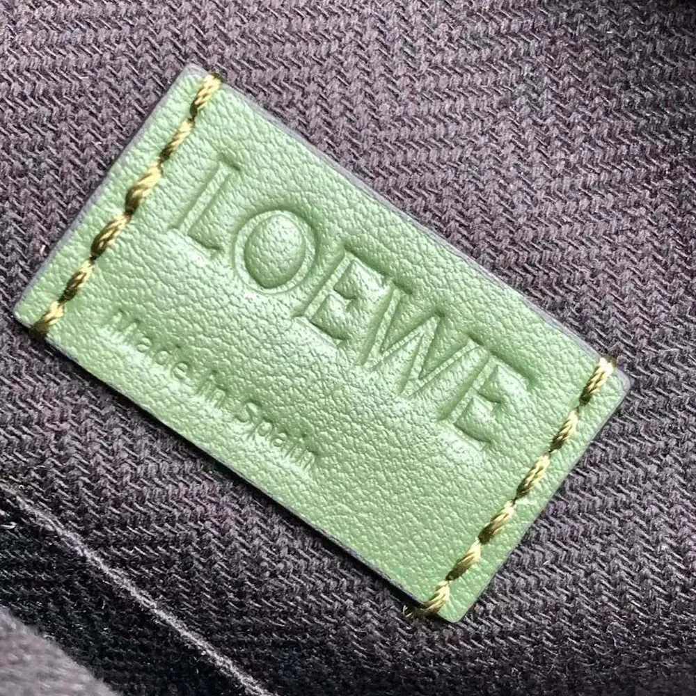 Loewe Men XS Military Messenger Bag in Supple Smooth Calfskin and Jacquard-Green - image 10