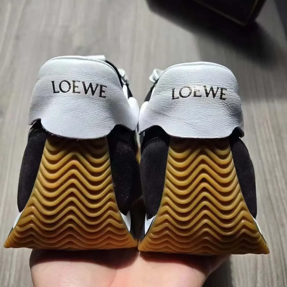 Loewe Unisex Flow Runner in Nylon and Suede-Black - image 6