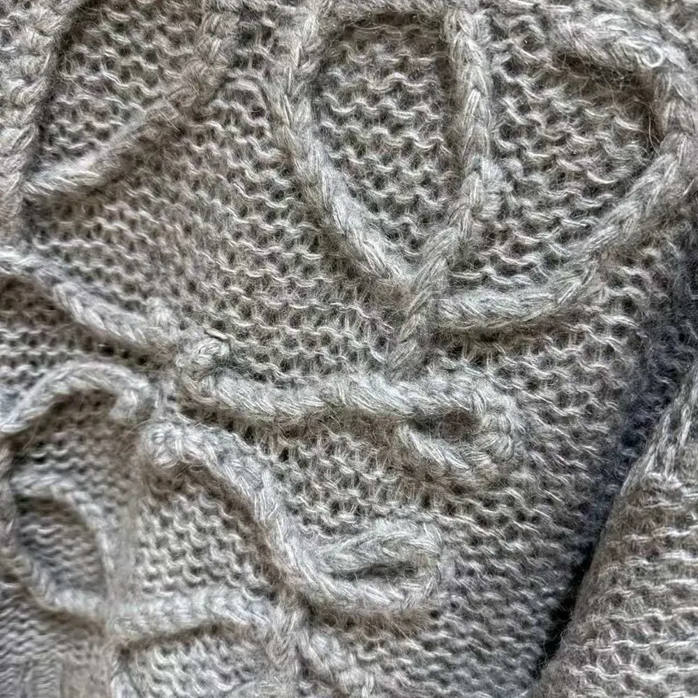 Loewe Women Anagram Sweater in Mohair-Grey - image 8