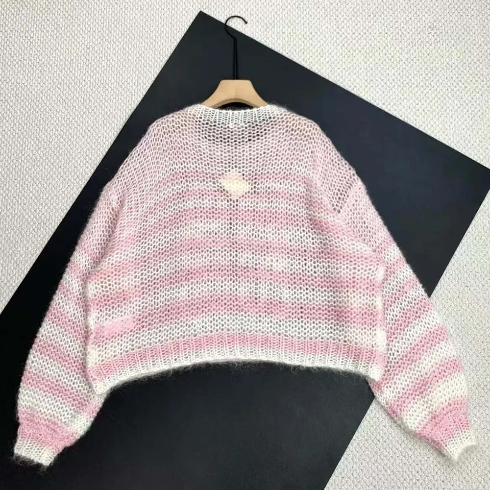 Loewe Women Anagram Sweater in Mohair-Pink - image 4