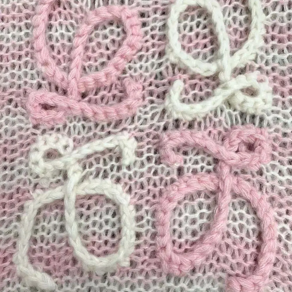 Loewe Women Anagram Sweater in Mohair-Pink - image 7