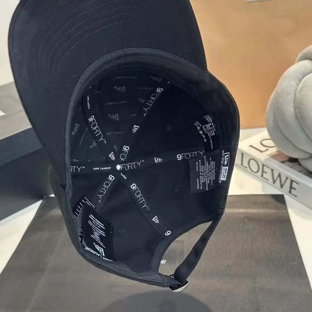 Saint Laurent YSL Unisex Cap in Gabardine-Black - image 10
