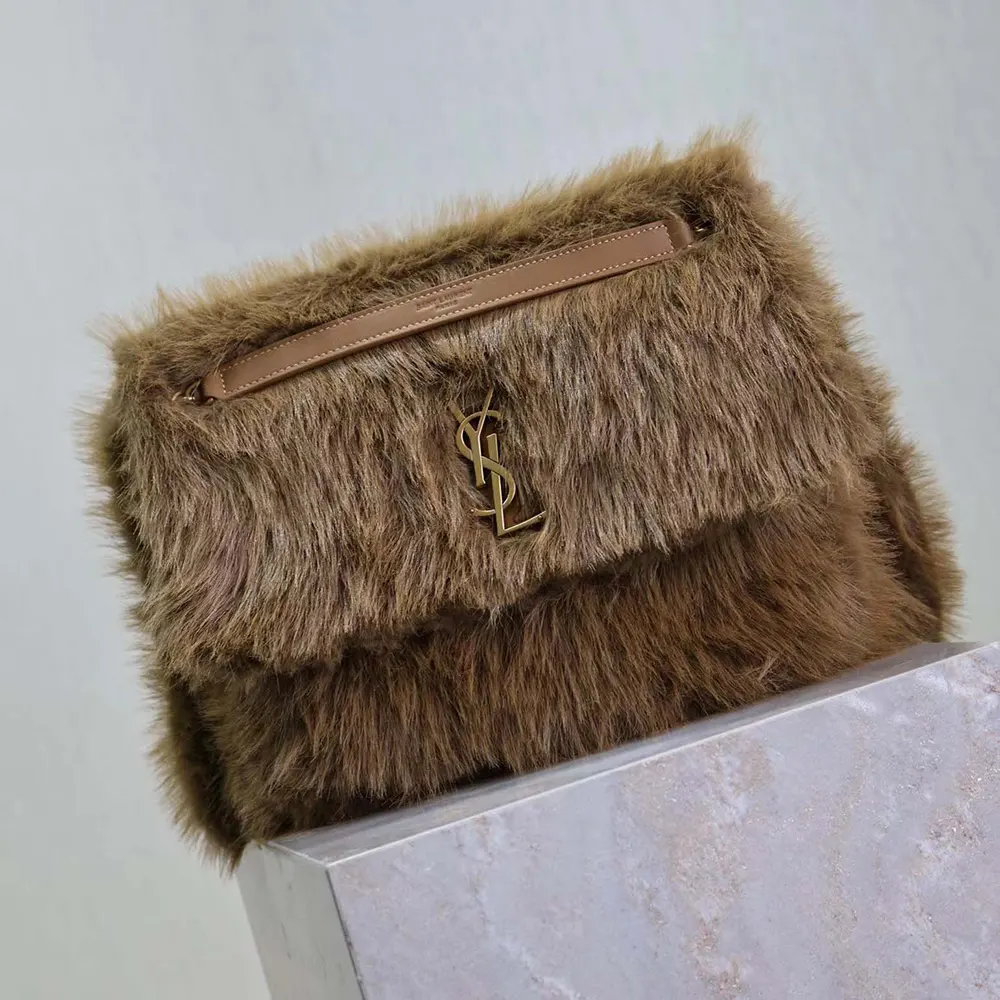 Saint Laurent YSL Women Niki Large Bag in Shearling - image 4