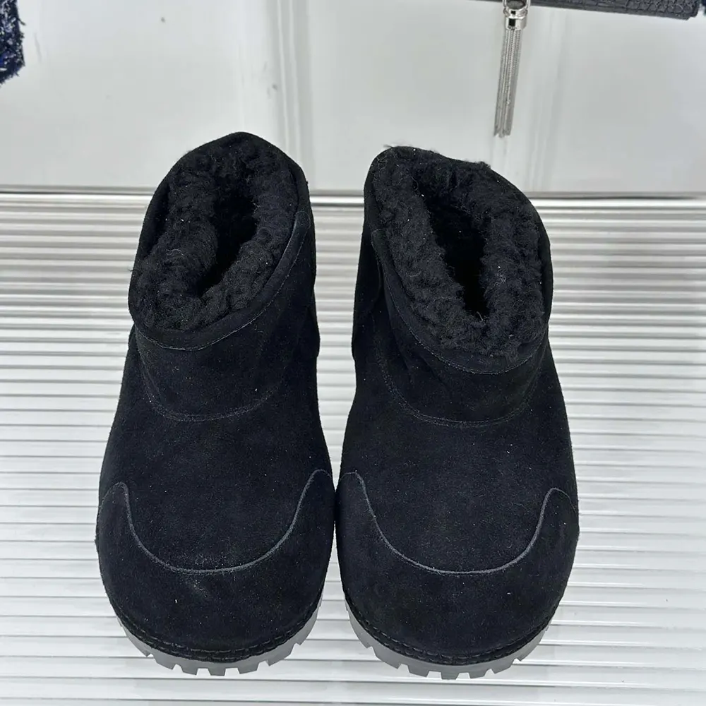 Balenciaga Unisex Alaska Fur Bootie in Black Split Calfskin and Synthetic Material - image 5
