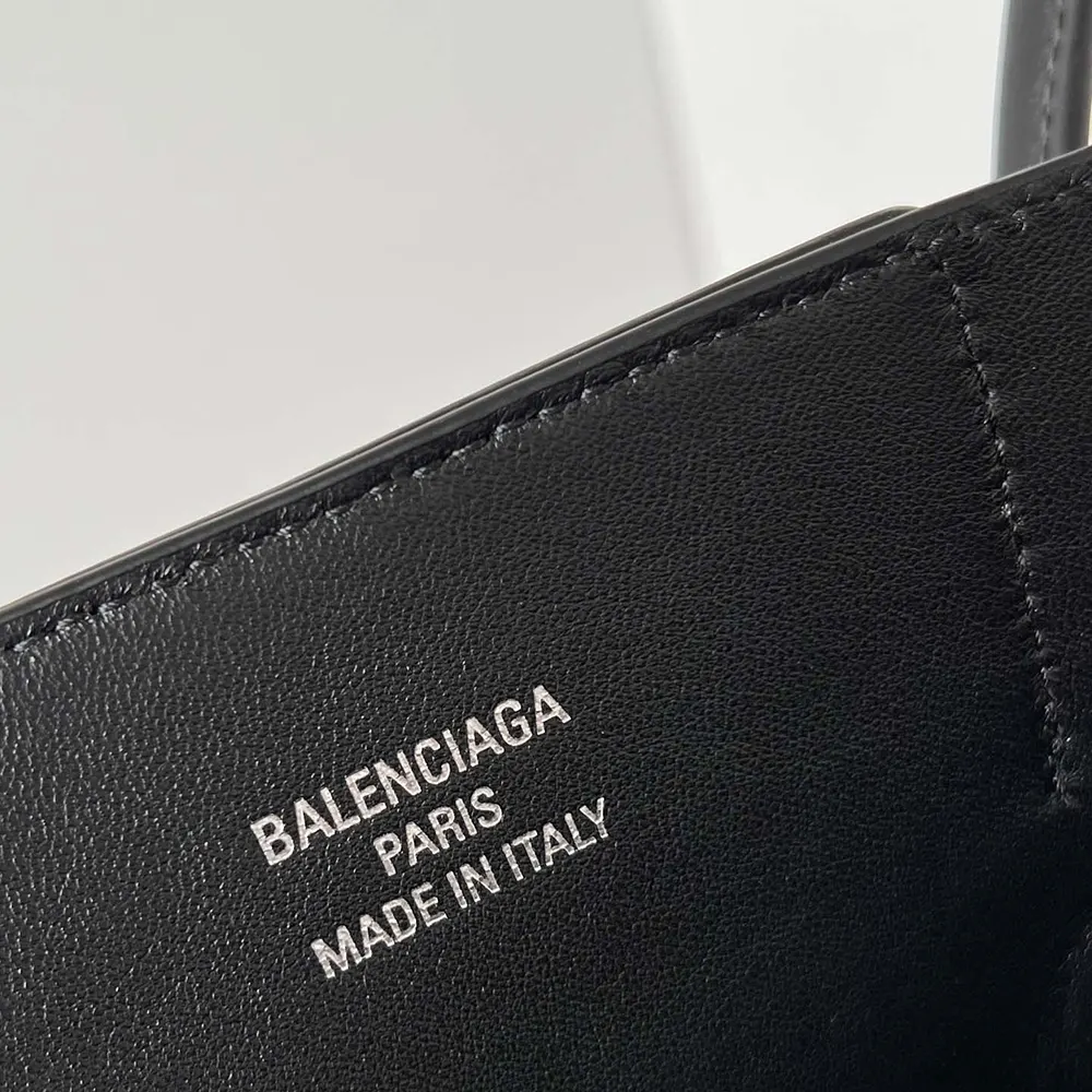 Balenciaga Women Bel Air Medium Carry All Bag in Black Smooth Calfskin - image 9