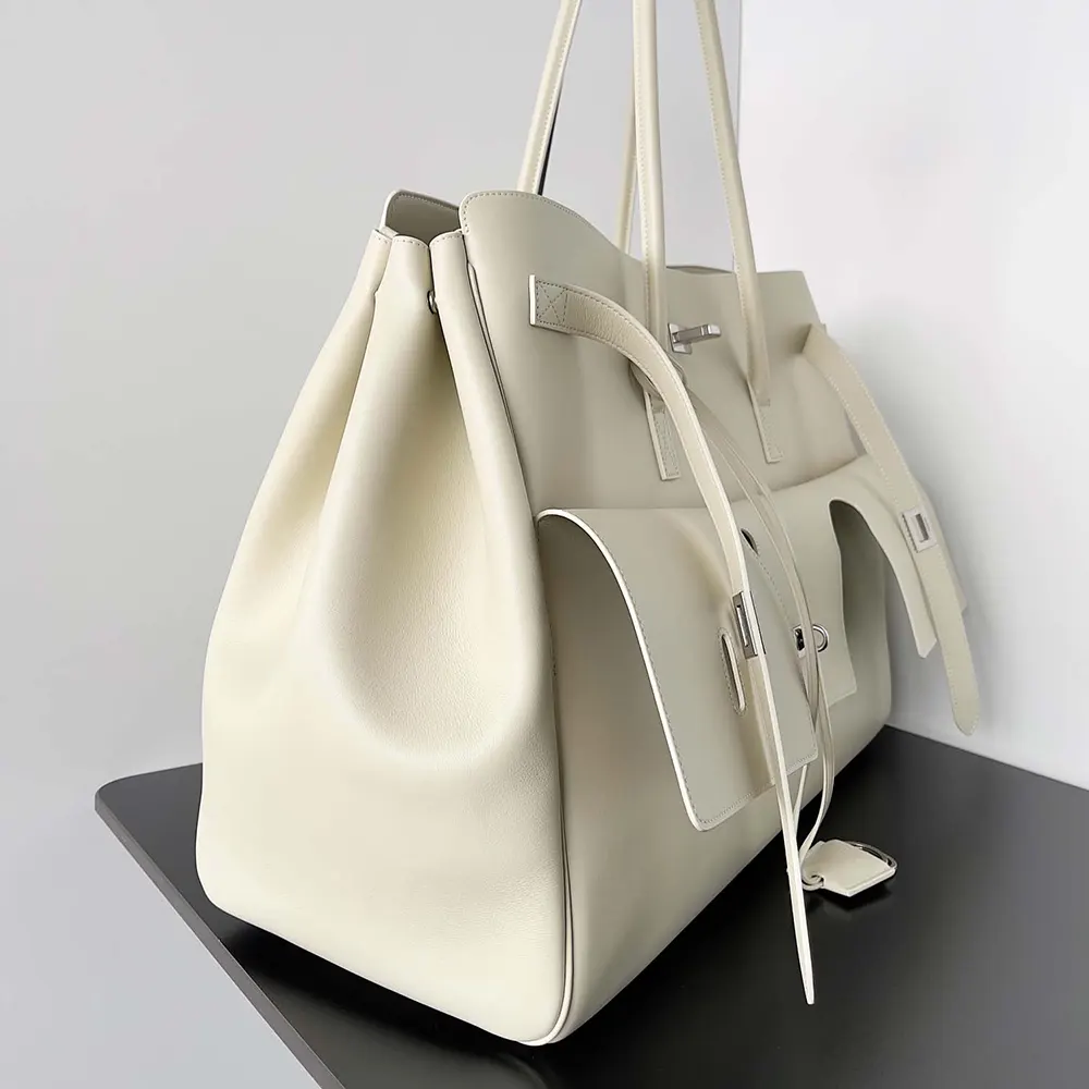 Balenciaga Women Bel Air Medium Carry All Bag in Soya Smooth Calfskin - image 4