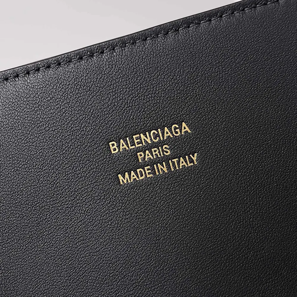 Balenciaga Women Bel Air XL Carry All Bag in Black Smooth Calfskin-Gold - image 10