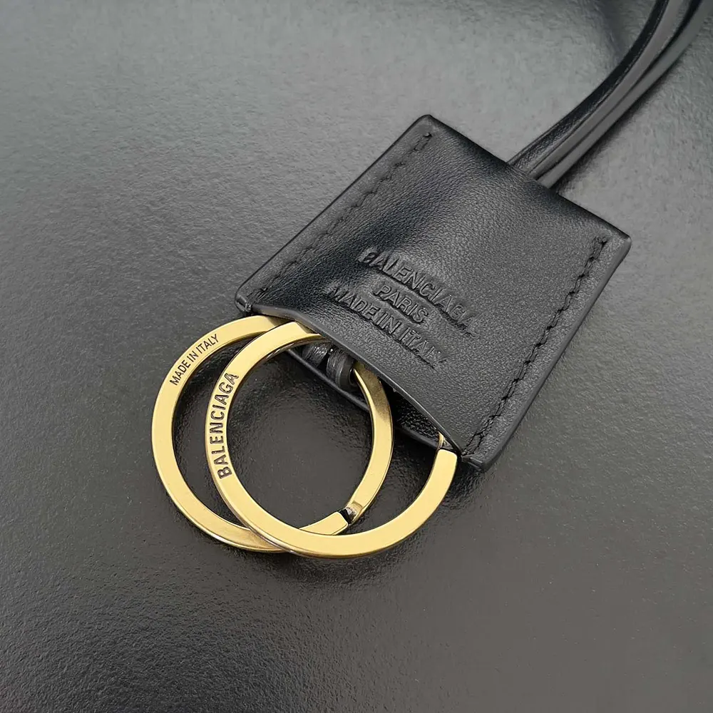 Balenciaga Women Bel Air XL Carry All Bag in Black Smooth Calfskin-Gold - image 8