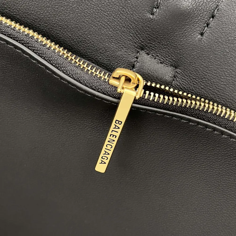 Balenciaga Women Bel Air XL Carry All Bag in Black Smooth Calfskin-Gold - image 7