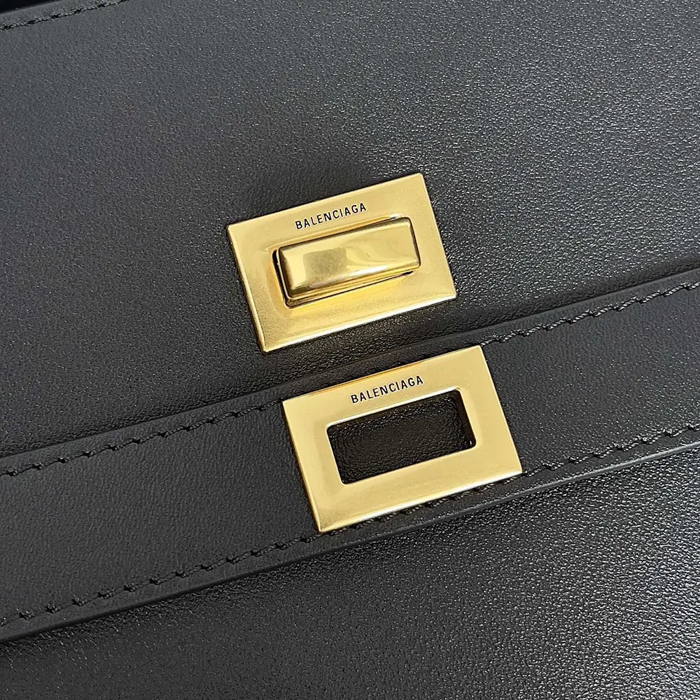 Balenciaga Women Bel Air XL Carry All Bag in Black Smooth Calfskin-Gold - image 6