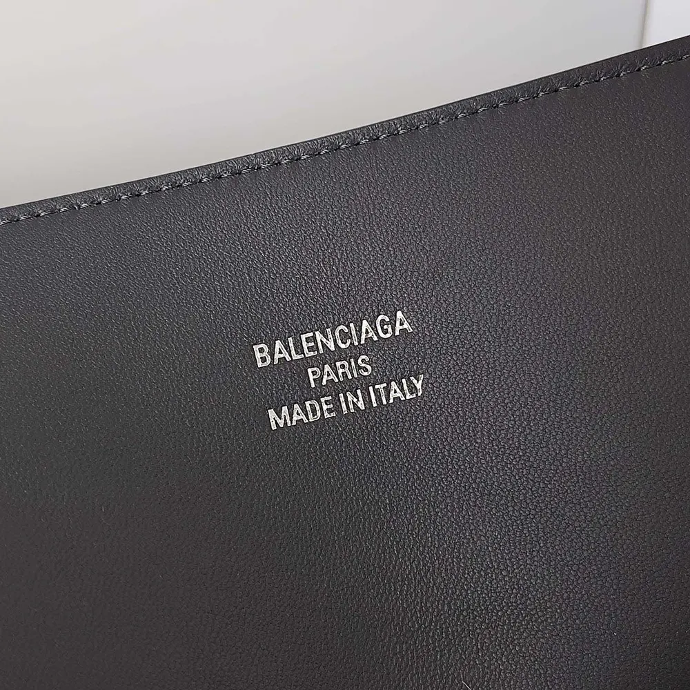 Balenciaga Women Bel Air XL Carry All Bag in Black Smooth Calfskin-Silver - image 10