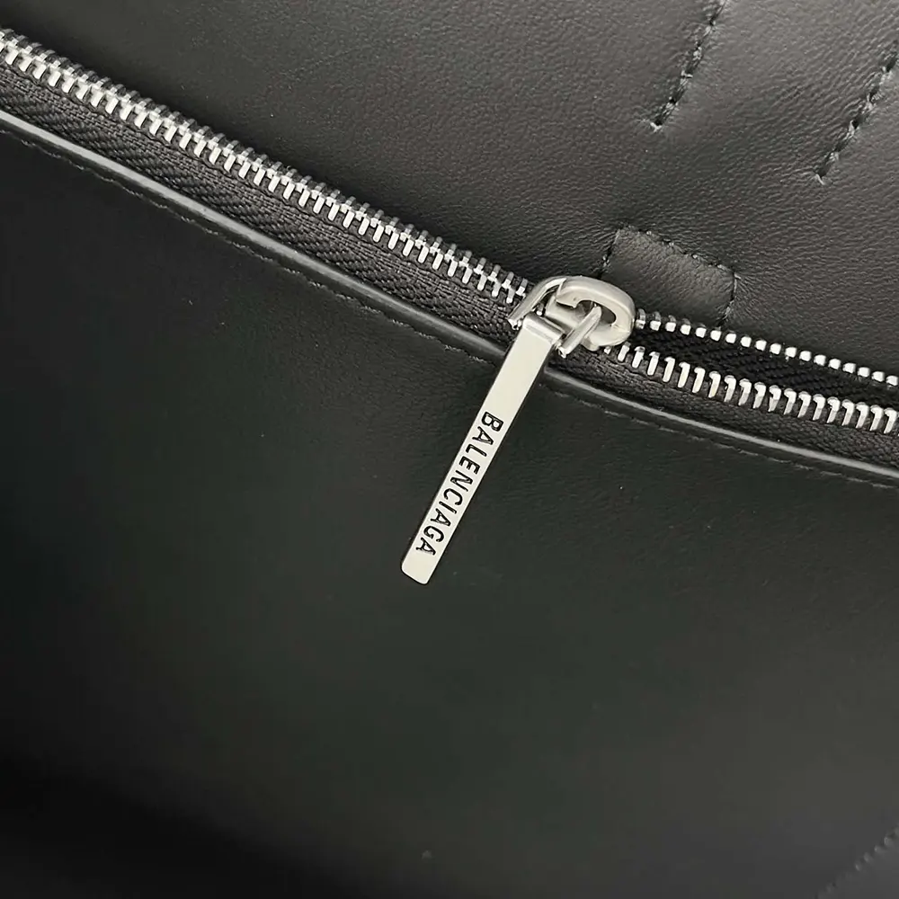 Balenciaga Women Bel Air XL Carry All Bag in Black Smooth Calfskin-Silver - image 7
