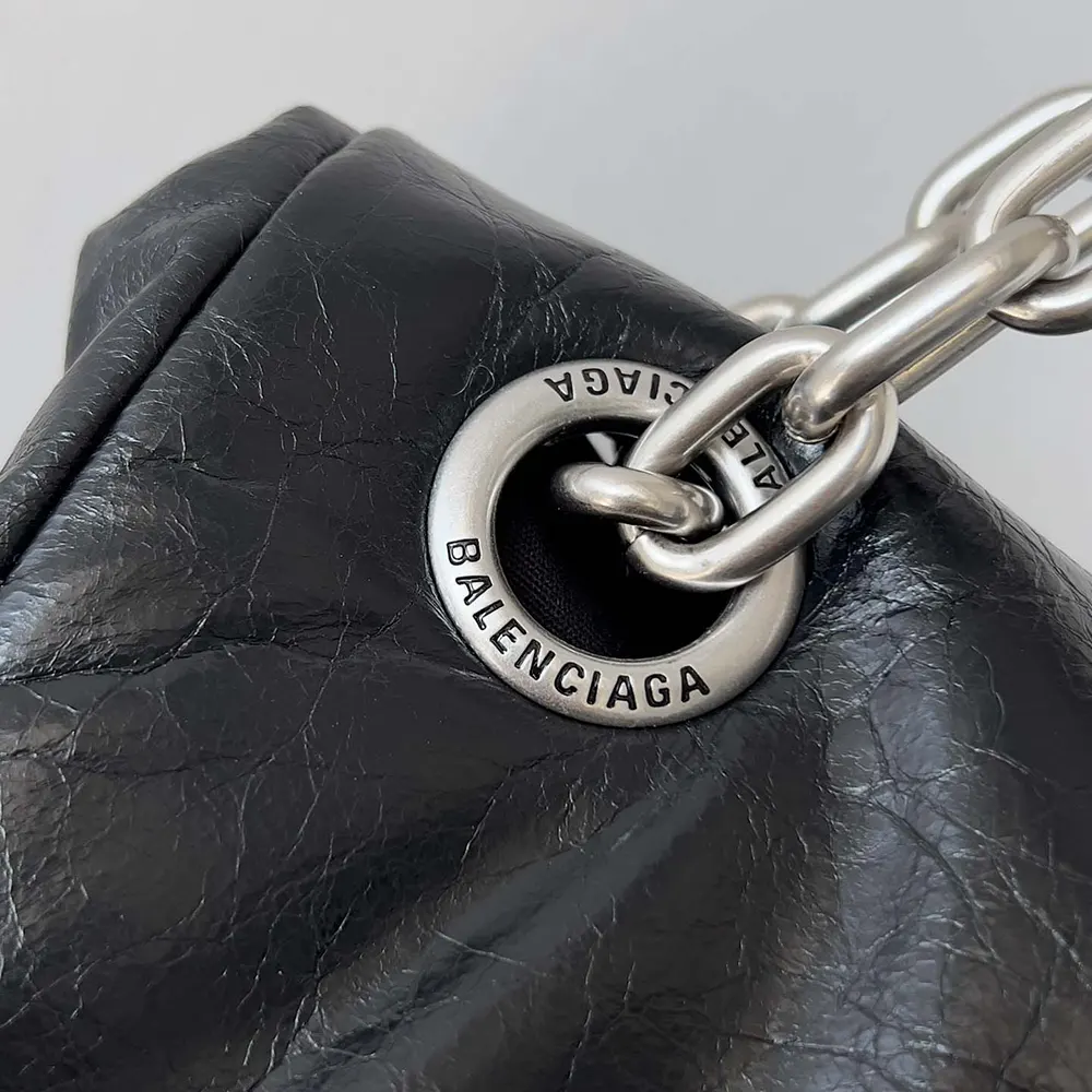 Balenciaga Women Monaco Large Chain Bag-Black - image 5